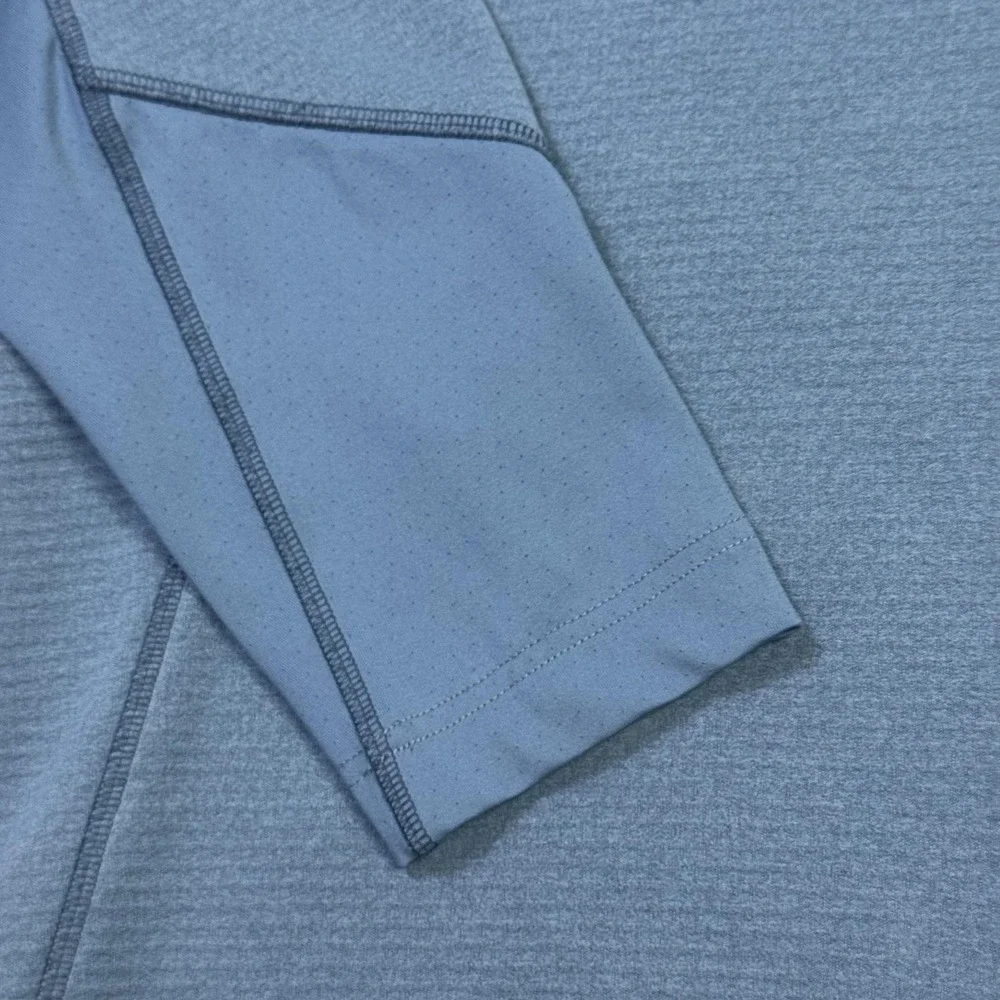 Nike Golf 1/4 Zip Thermal Shirt Pullover Mens 2XL Blue Long Sleeve Mock Collar